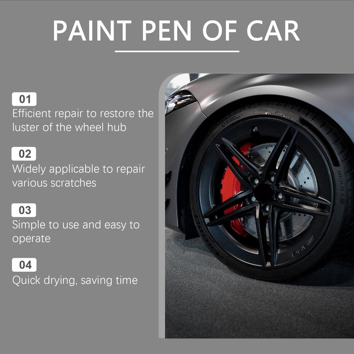 Magic Car Scratch Repair Pen – Fix Rim Scratches in Minutes – Permanent & No-Drip Formula 🛠️
