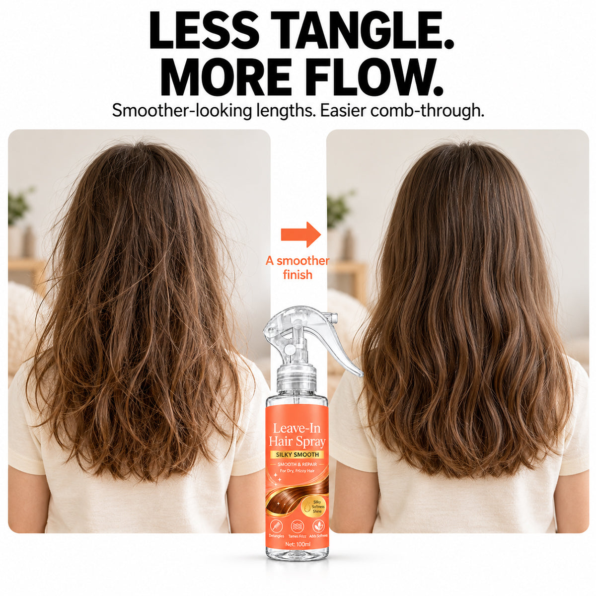 Kids' Leave-In Hair Spray for Dry and Frizzy Hair