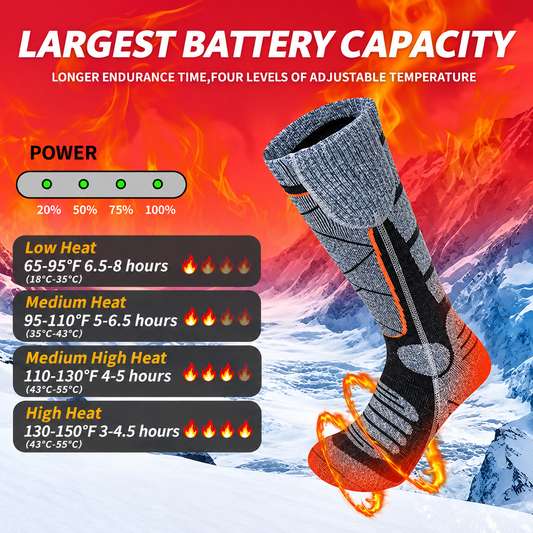 🔥2026 HOT SALE🧦Rechargeable Heated Socks – carbon fiber fast heating🛡️✅