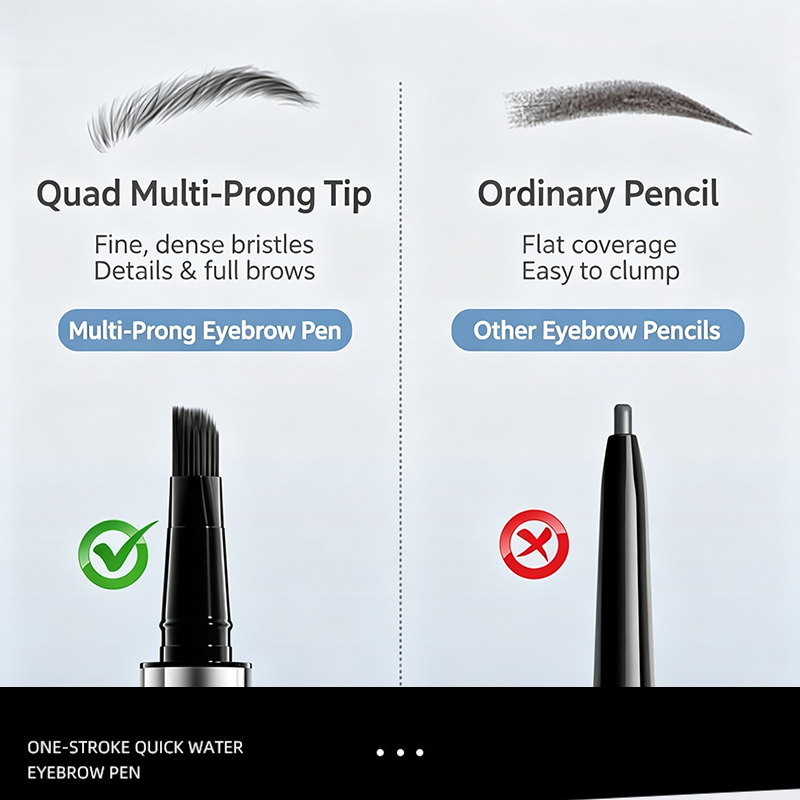 Micro-Fork Tip Eyebrow Pen – Waterproof, Sweat-Resistant & Long-Wearing Brow💧