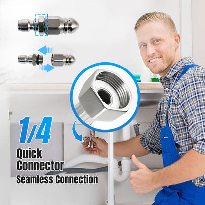 Powerful Pipe Cleaning and Unclogging Nozzle