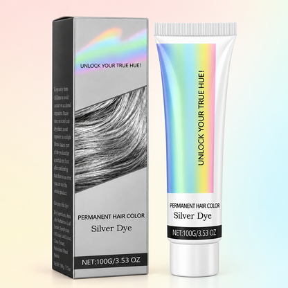 💥 2-in-1 Natural Essence Extract Silver Hair Dye