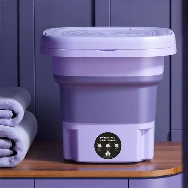 🧺 8L Portable Foldable Washing Machine with Spin Dryer – Compact Washer for Underwear & Socks