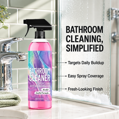 Bathroom Cleaner: Sparkle in Seconds, No Harsh Fumes