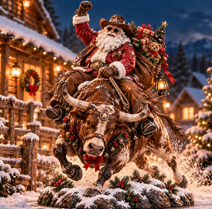 🤠 Cowboy Santa Rides Into Christmas 🎅✨