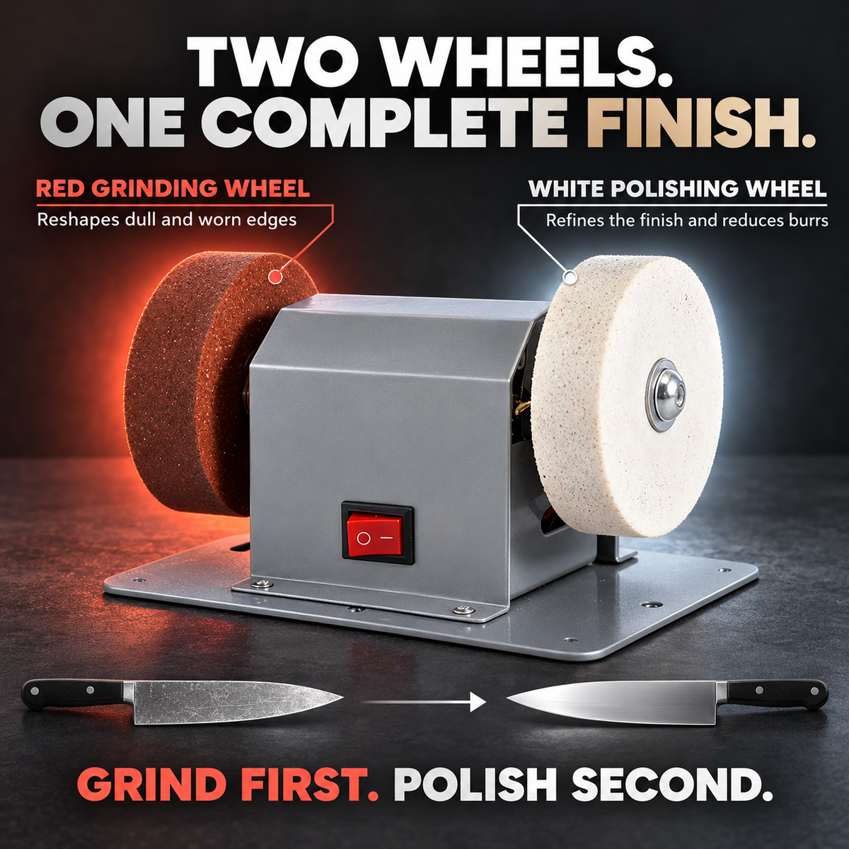 ✨🔪Small Grinding Wheel Machine, Household Grinding Wheel Machine, Knife Sharpening Machine
