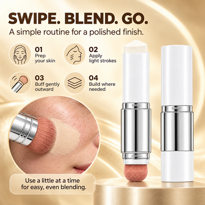 🎉 Color-Changing Foundation Stick with Collagen Capsules