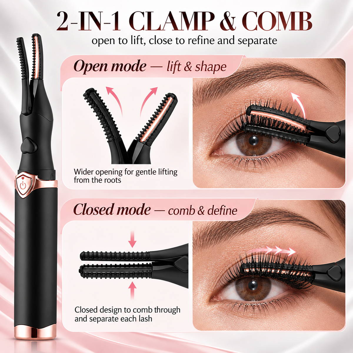 💥 Daily Sales of 5k+ Electric Eyelash Curler for Instant Glam ✨ Blink & Dazzle! 👁️