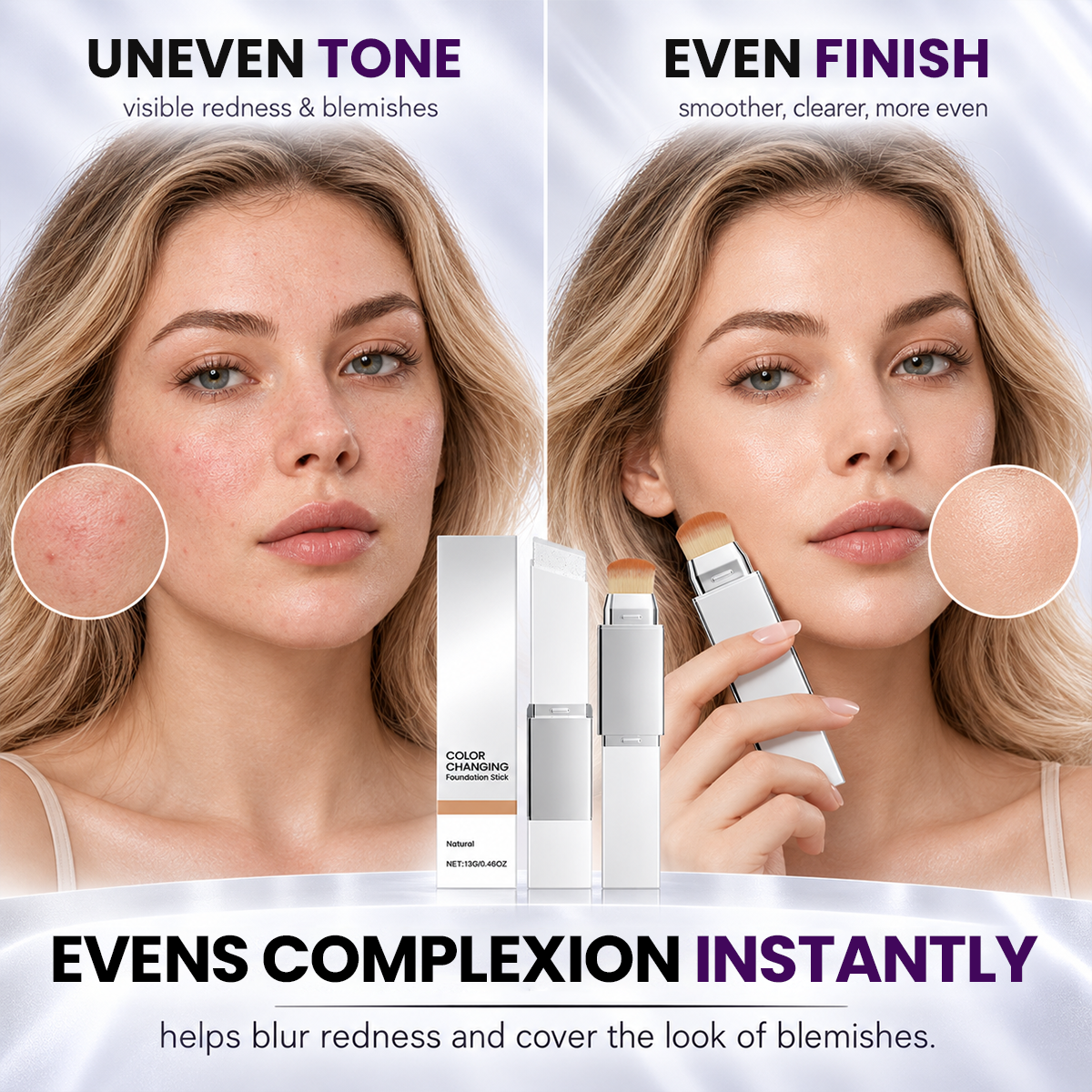 2-in-1 Color Changing Foundation Stick
