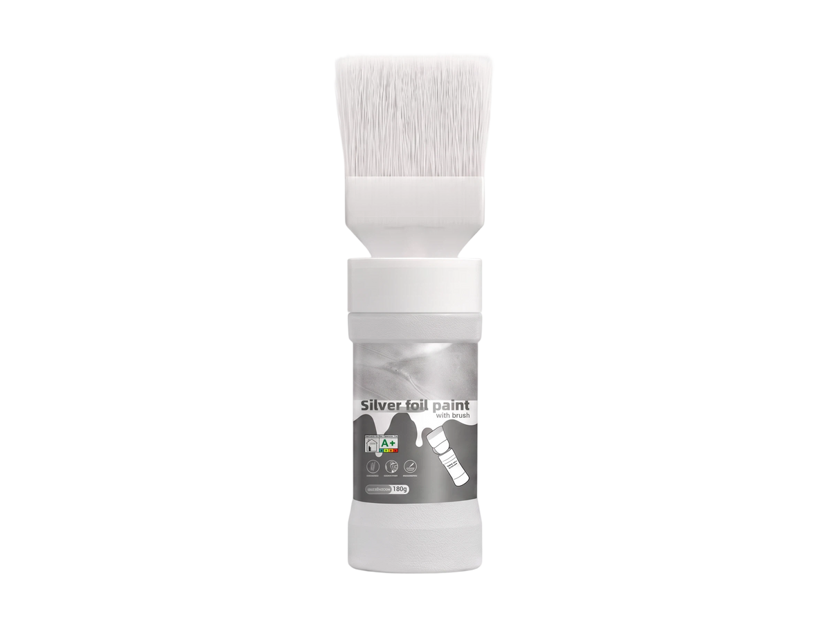 ✨New Arrival✨🖌️🏠Water-Based Metallic Silver Paint with Built-in Brush💥👍