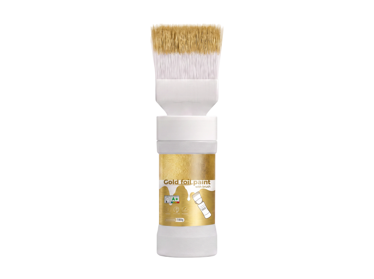 ✨New Arrival✨🖌️🏠Water-Based Metallic Silver Paint with Built-in Brush💥👍