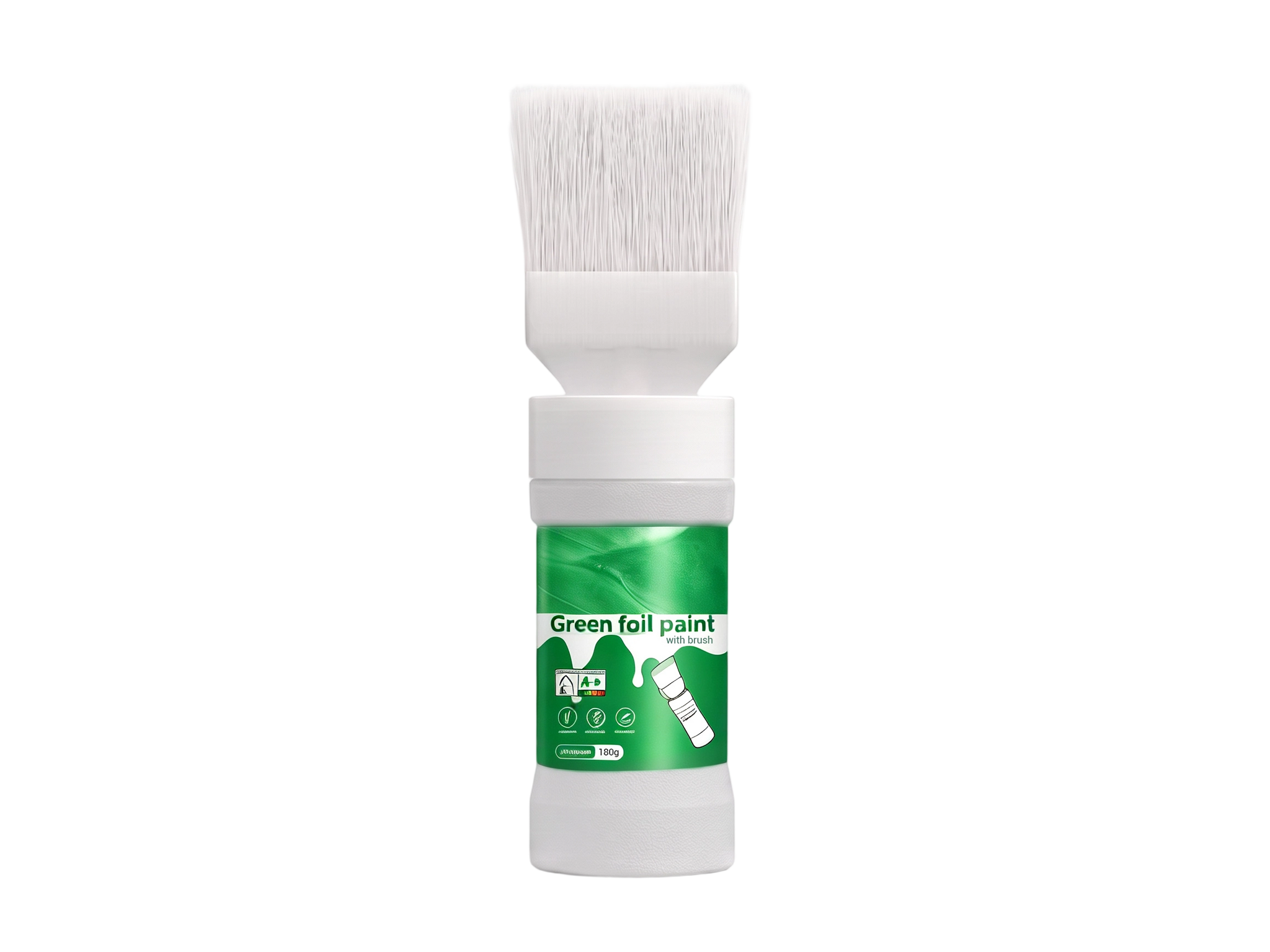 ✨New Arrival✨🖌️🏠Water-Based Metallic Silver Paint with Built-in Brush💥👍