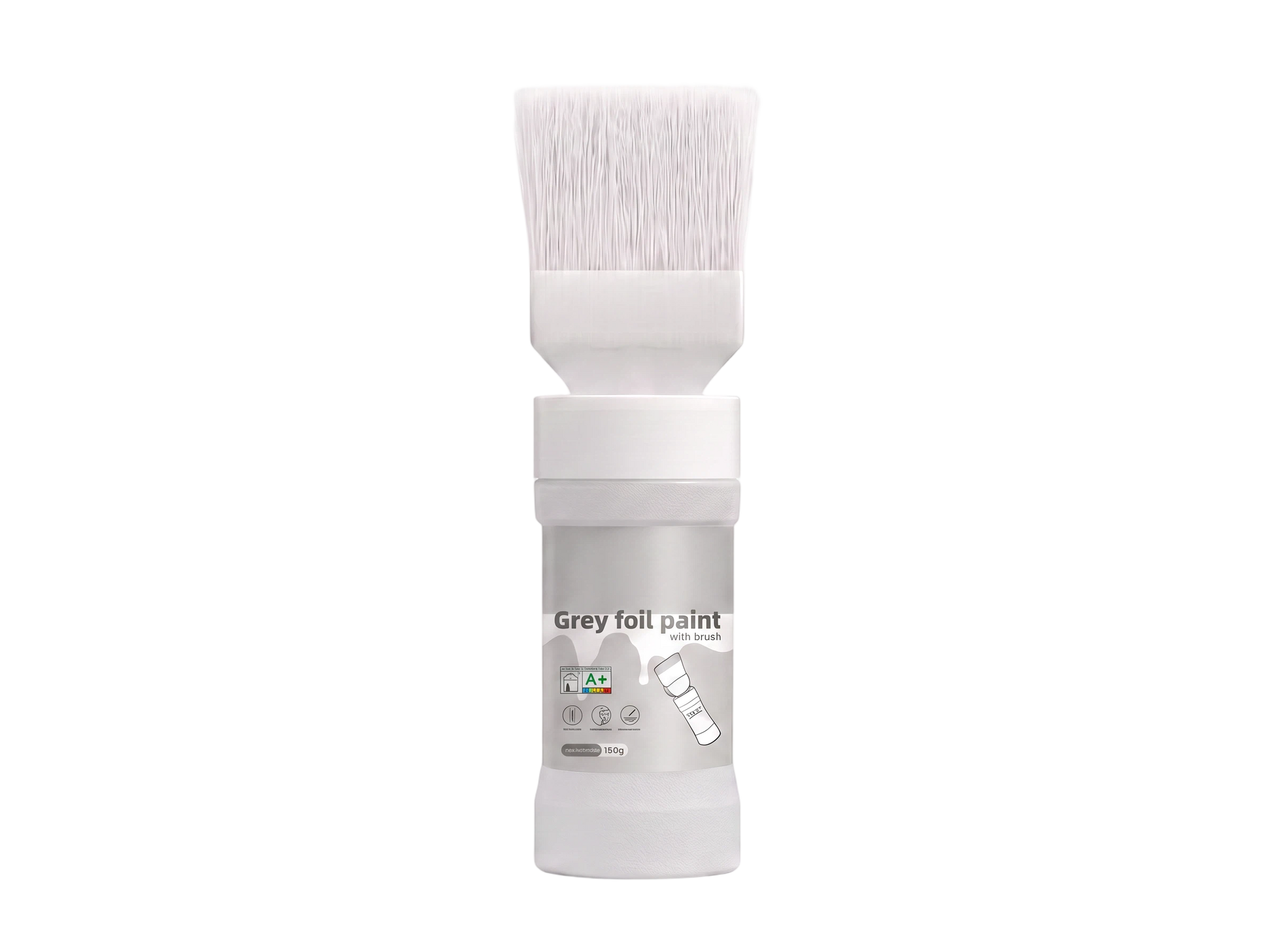 ✨New Arrival✨🖌️🏠Water-Based Metallic Silver Paint with Built-in Brush💥👍