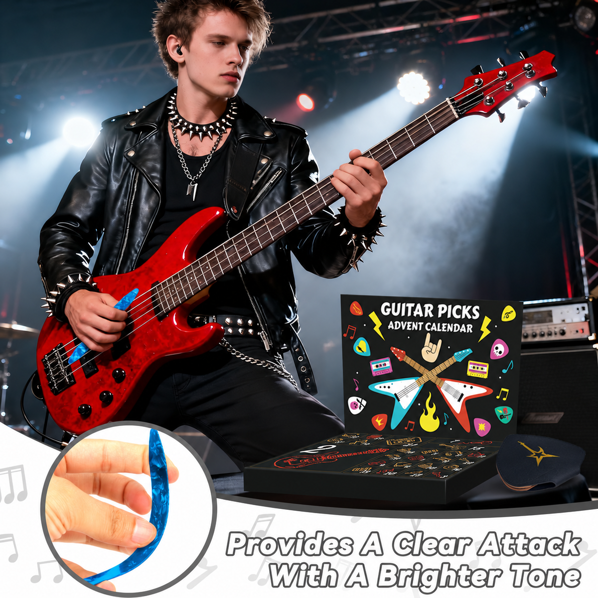 🎄🎸 Christmas Guitar Pick Countdown Blind Box