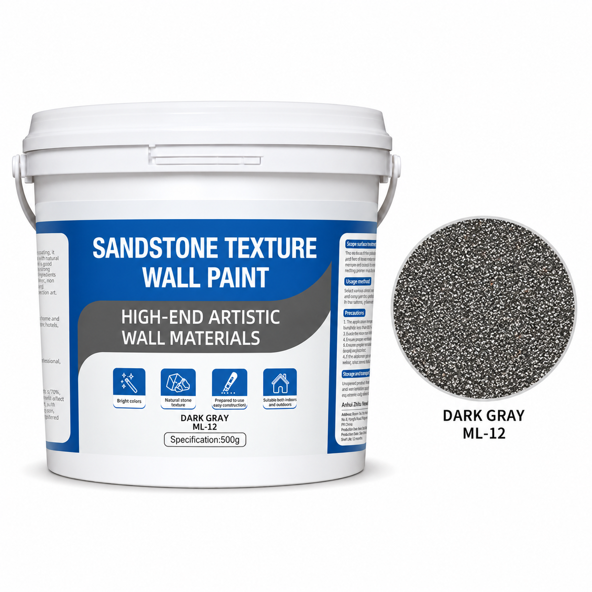 Marble Effect Textured Coating for Interior and Exterior Walls and Floors