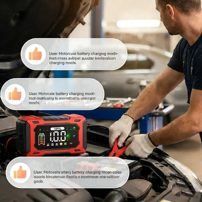 🔋 12V 6A Smart Car Battery Charger – Automatic Maintainer with Pulse Repair & Desulfation