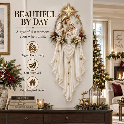 ✨ Holy Family Star Veil™ – Meaningful Christmas Wall Decor & Holiday Hanging Decoration