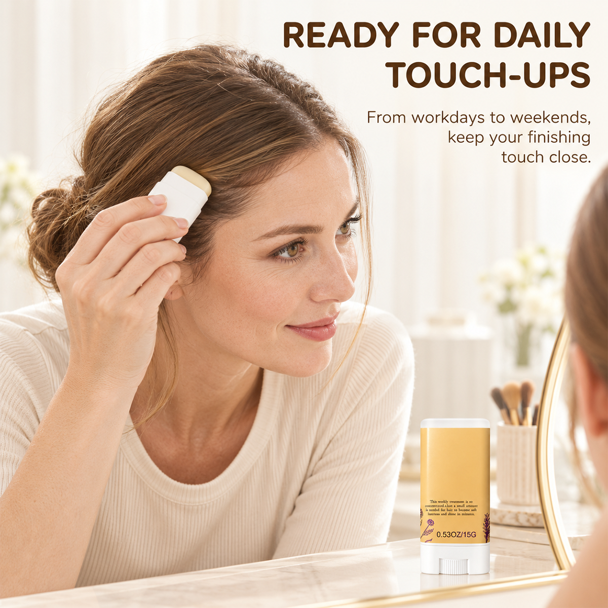 Flyaway Hair Finishing Stick for Styling, Frizz Control & Smoothing