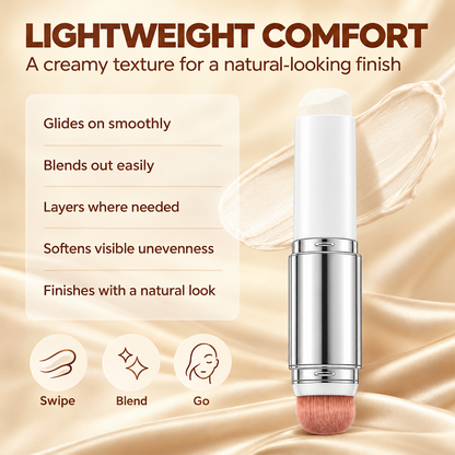 🎉 Color-Changing Foundation Stick with Collagen Capsules