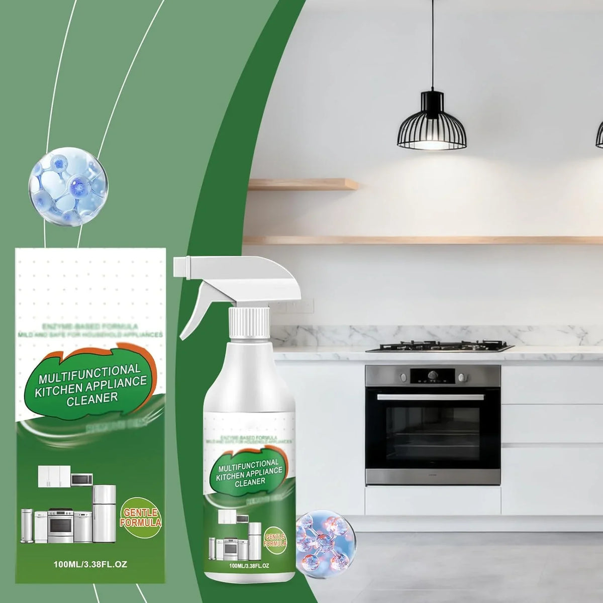 Multifunctional Kitchen Appliance Cleaner,Multi-Purpose Heavy Duty Degreaser