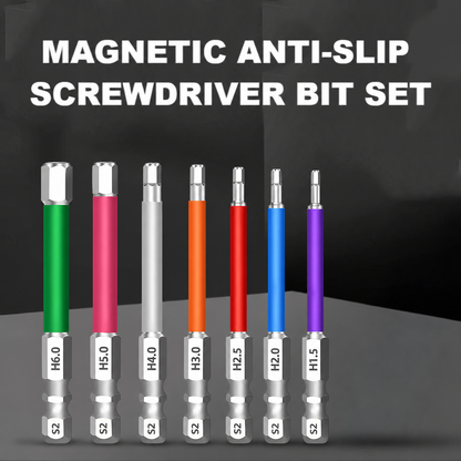 Magnetic Anti-Slip Screwdriver Bit Set