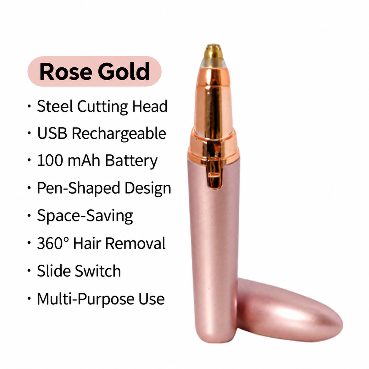 2-in-1 Women's Eyebrow and Facial Hair Removal Device