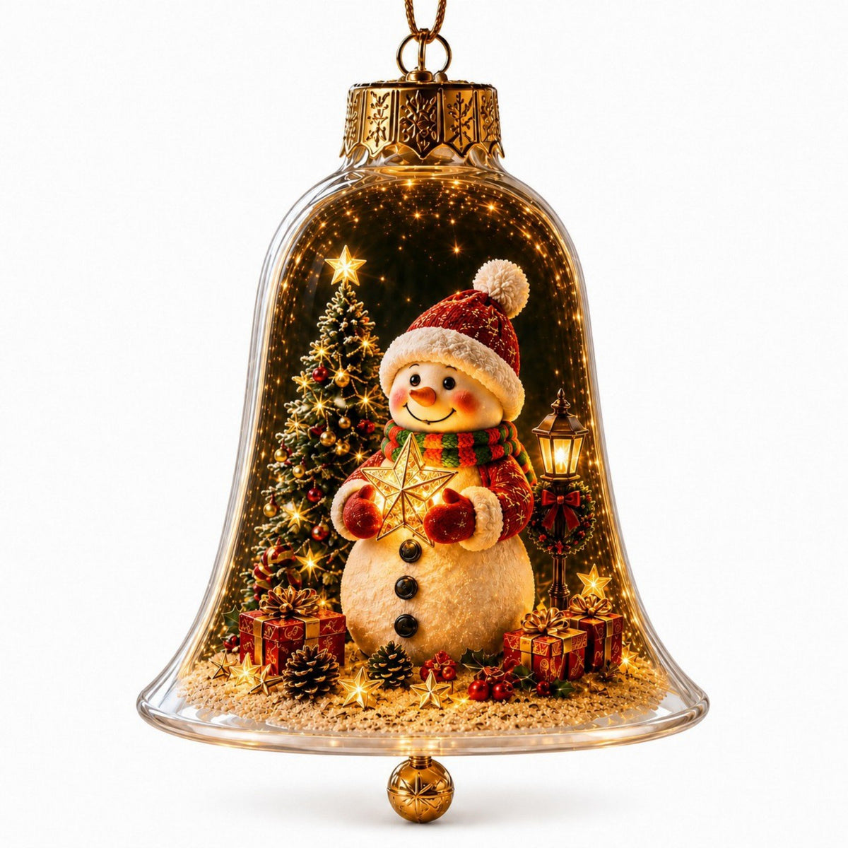 ✨🎄 Glowing Christmas Story Ornament – Light-Up Mini Holiday Scene⭐