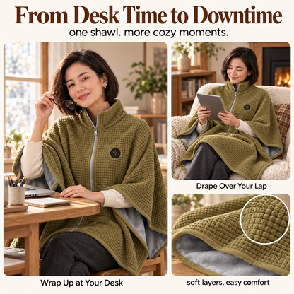 🔥 CozyHeat Wearable Heated Blanket – 3 Heat Levels for Winter Comfort