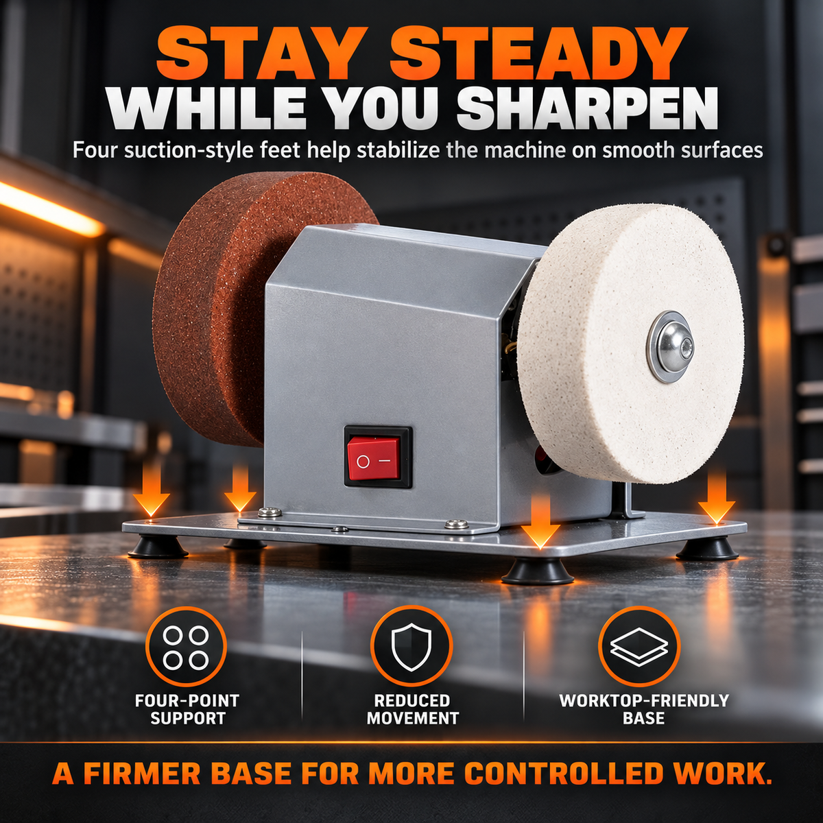 ✨🔪Small Grinding Wheel Machine, Household Grinding Wheel Machine, Knife Sharpening Machine