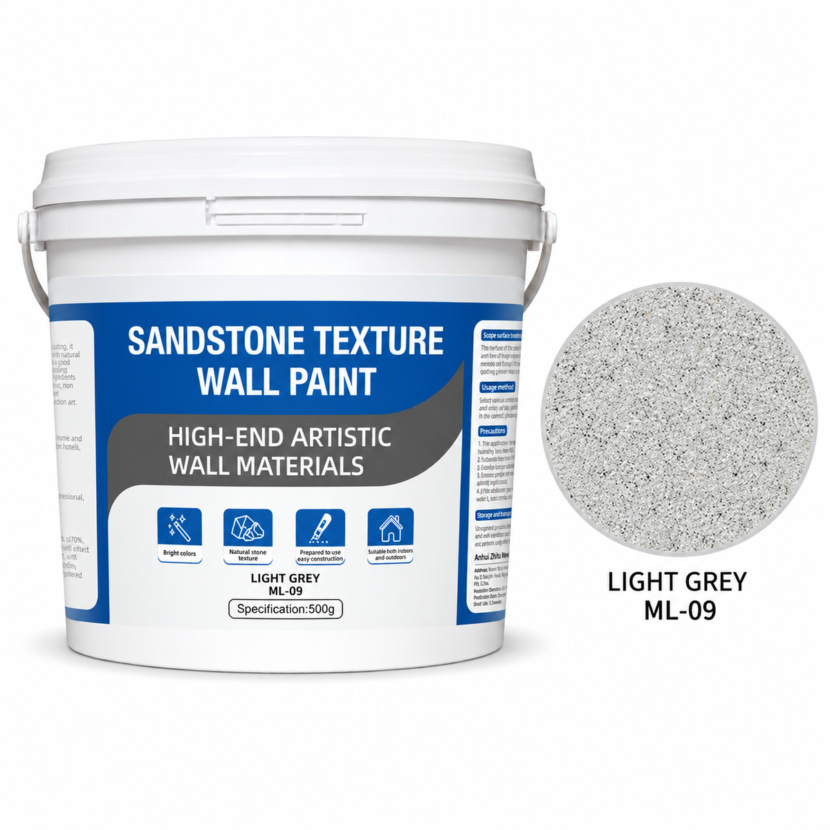 Marble Effect Textured Coating for Interior and Exterior Walls and Floors