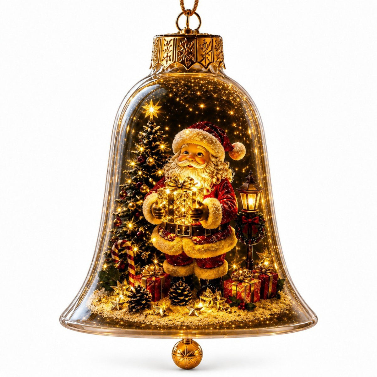 ✨🎄 Glowing Christmas Story Ornament – Light-Up Mini Holiday Scene⭐