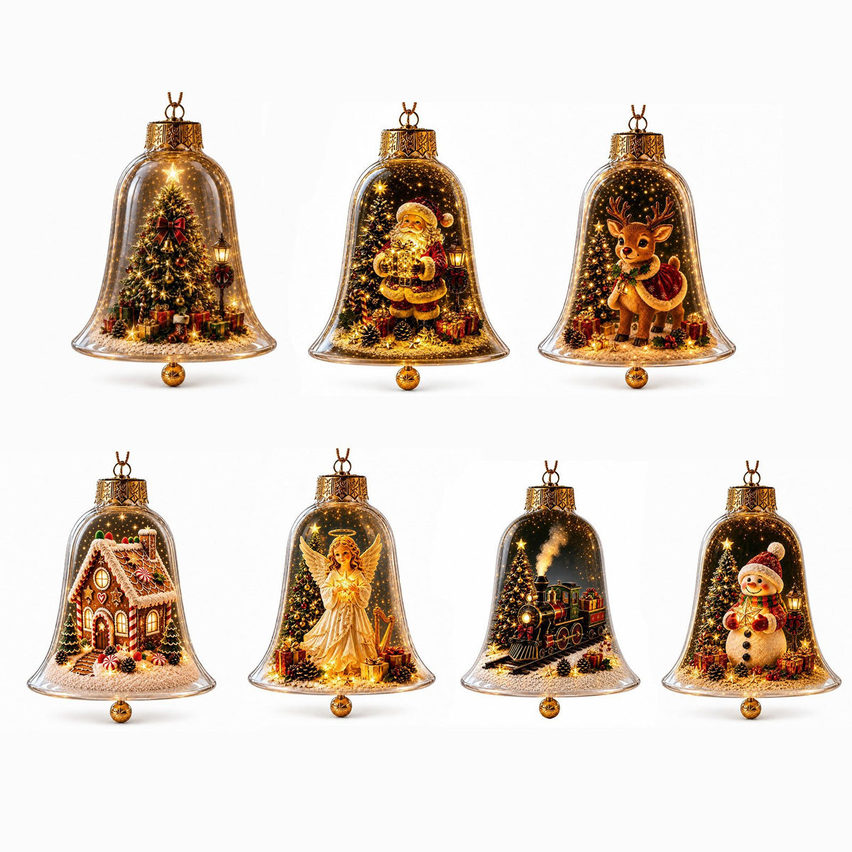 ✨🎄 Glowing Christmas Story Ornament – Light-Up Mini Holiday Scene⭐