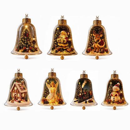 ✨🎄 Glowing Christmas Story Ornament – Light-Up Mini Holiday Scene⭐