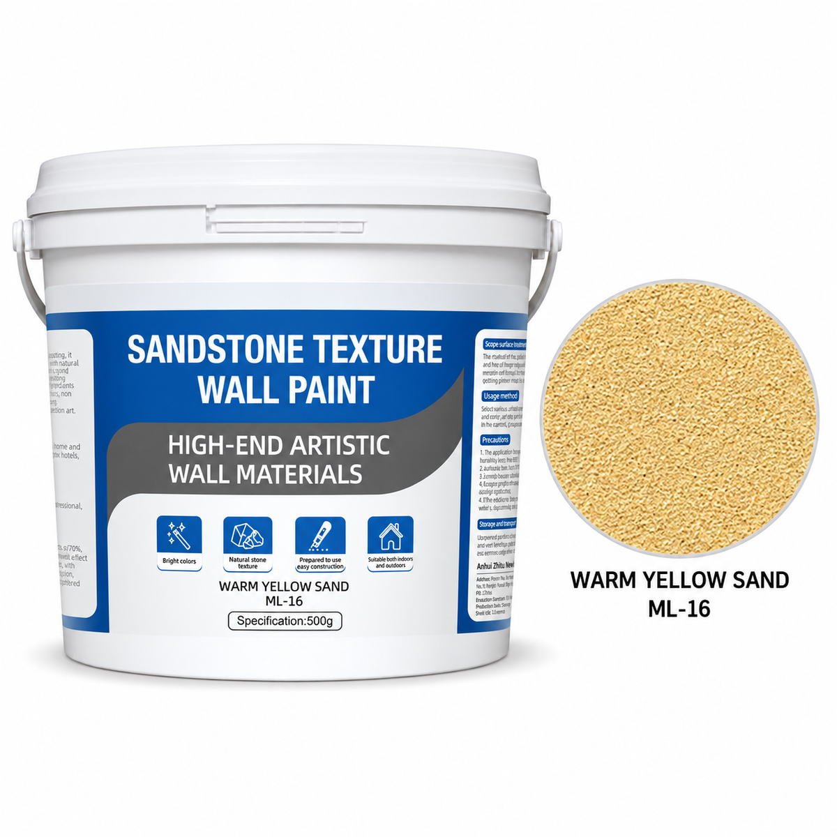 Marble Effect Textured Coating for Interior and Exterior Walls and Floors