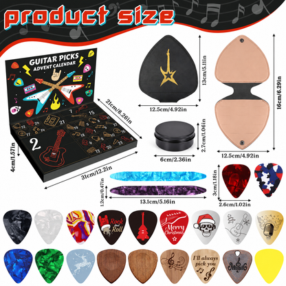 🎄🎸 Christmas Guitar Pick Countdown Blind Box
