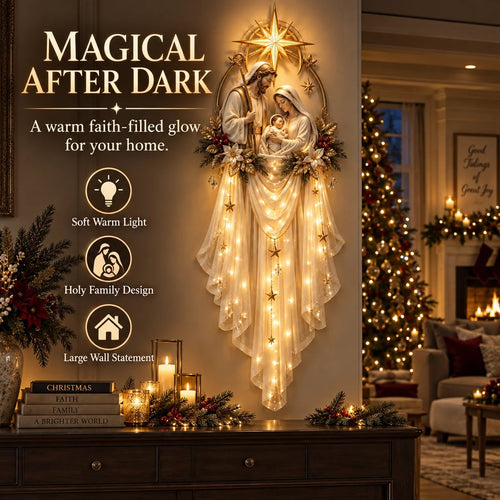 ✨ Holy Family Star Veil™ – Meaningful Christmas Wall Decor & Holiday Hanging Decoration