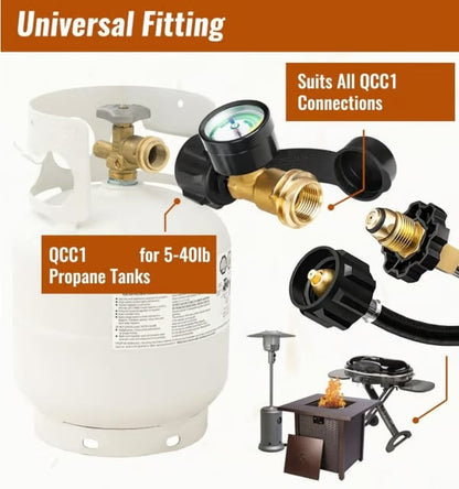 Universal Propane Tank Gauge for 5-40 Pound LP Tanks