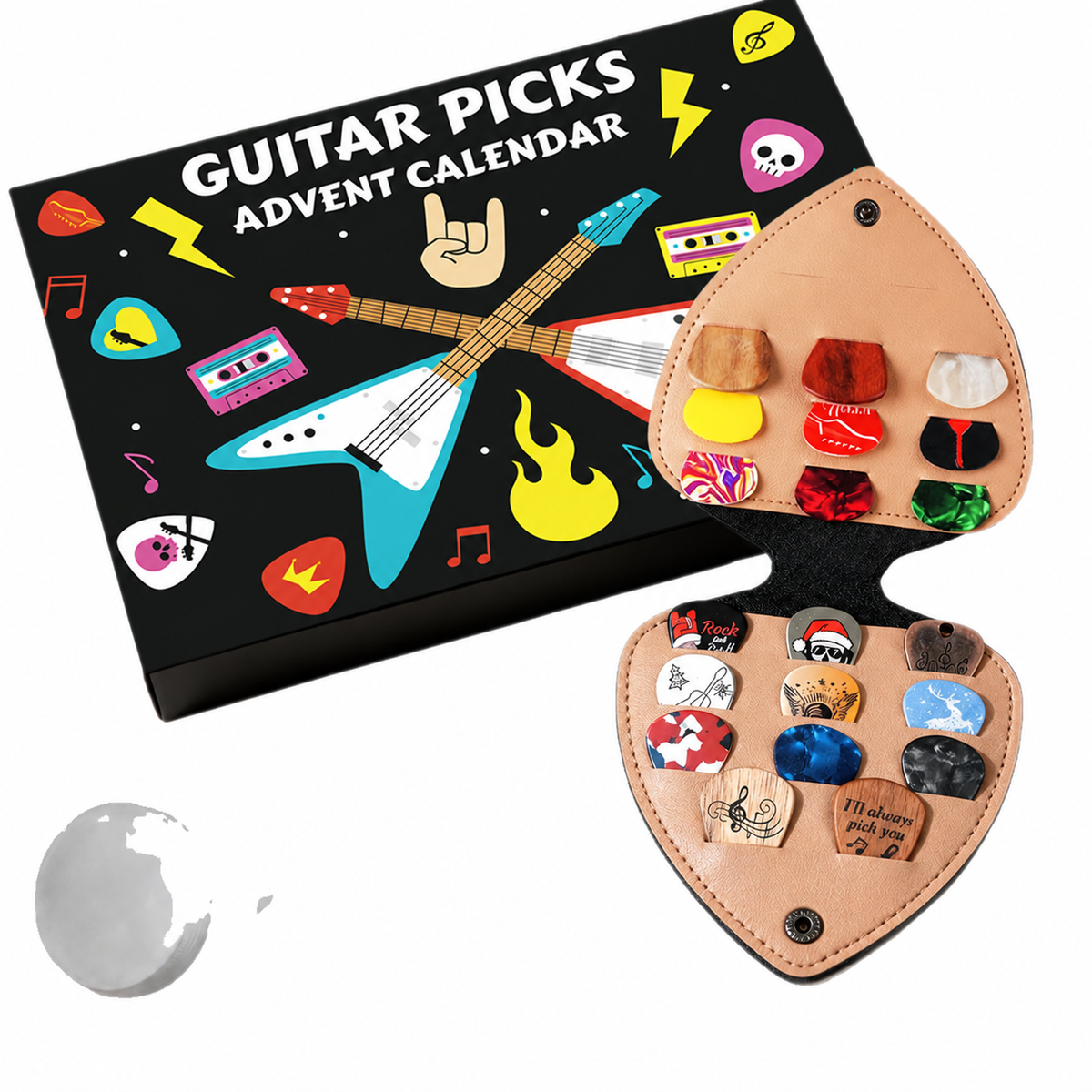 🎄🎸 Christmas Guitar Pick Countdown Blind Box