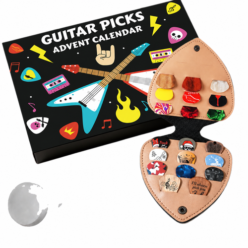 🎄🎸 Christmas Guitar Pick Countdown Blind Box