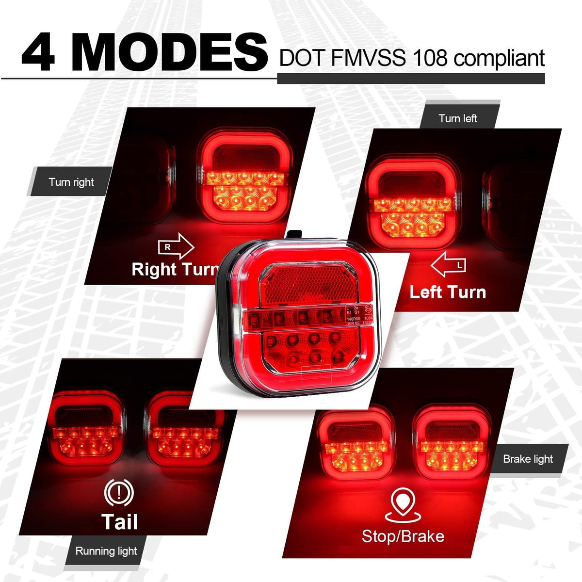 🚗 LED Trailer Lights – Waterproof Tail Lights for Cars, Trucks & Trailers