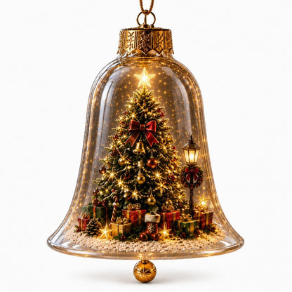 ✨🎄 Glowing Christmas Story Ornament – Light-Up Mini Holiday Scene⭐
