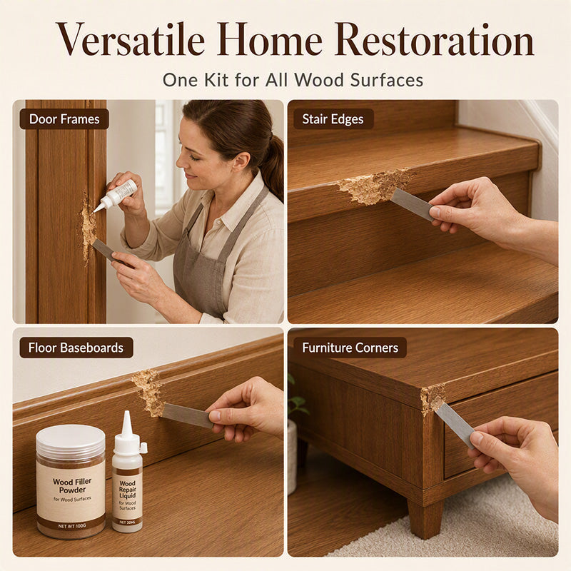 🔥Pet Chewed Wood Door Frame Repair Kit