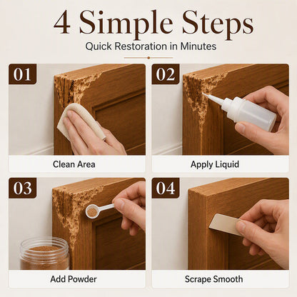 🔥Pet Chewed Wood Door Frame Repair Kit