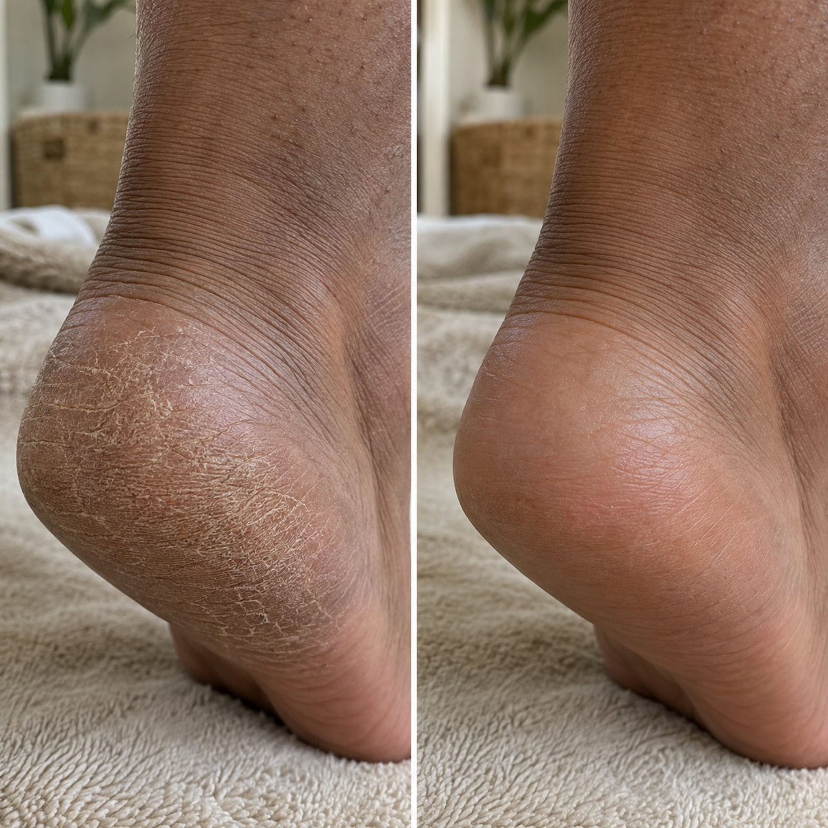 Foot before and after comparison 3