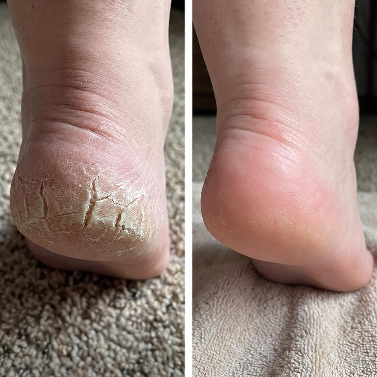 Foot before and after comparison 4