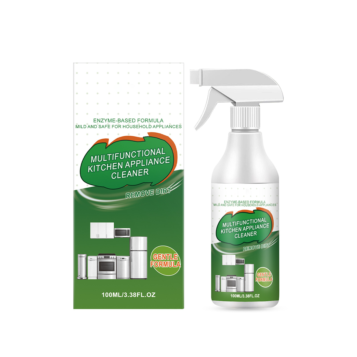 Multifunctional Kitchen Appliance Cleaner,Multi-Purpose Heavy Duty Degreaser