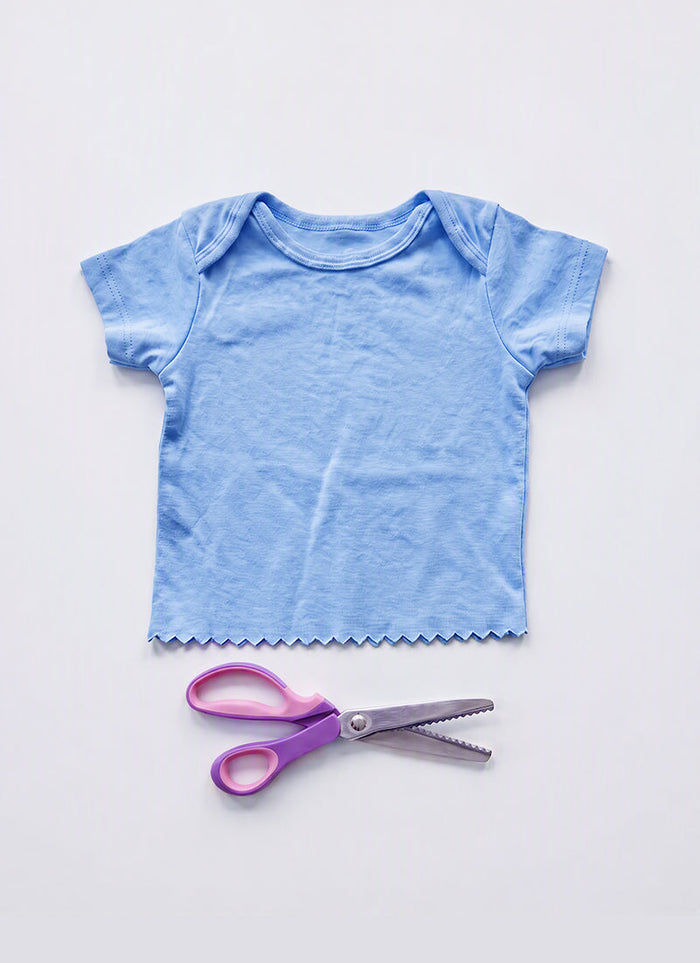 Example of a zigzag pinked fabric edge