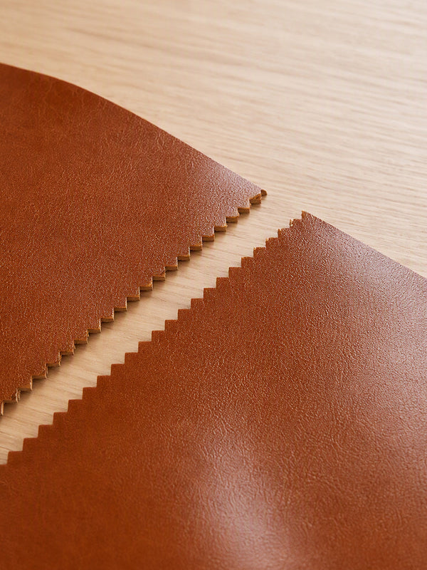 Leather with a decorative cut edge