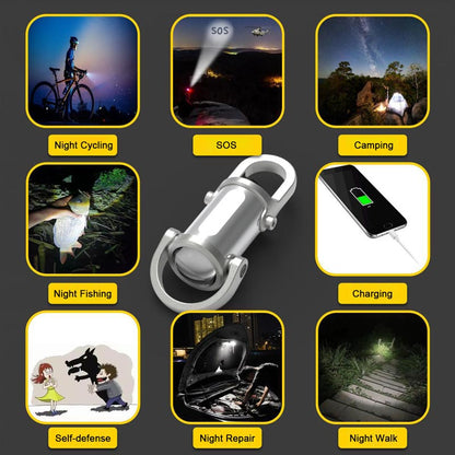 🔥🎁 Portable Rechargeable Keychain Flashlight Super Bright | USB Rechargeable | Easy To Carry