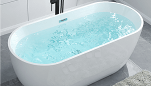 Bathtub and surrounding bathroom surfaces